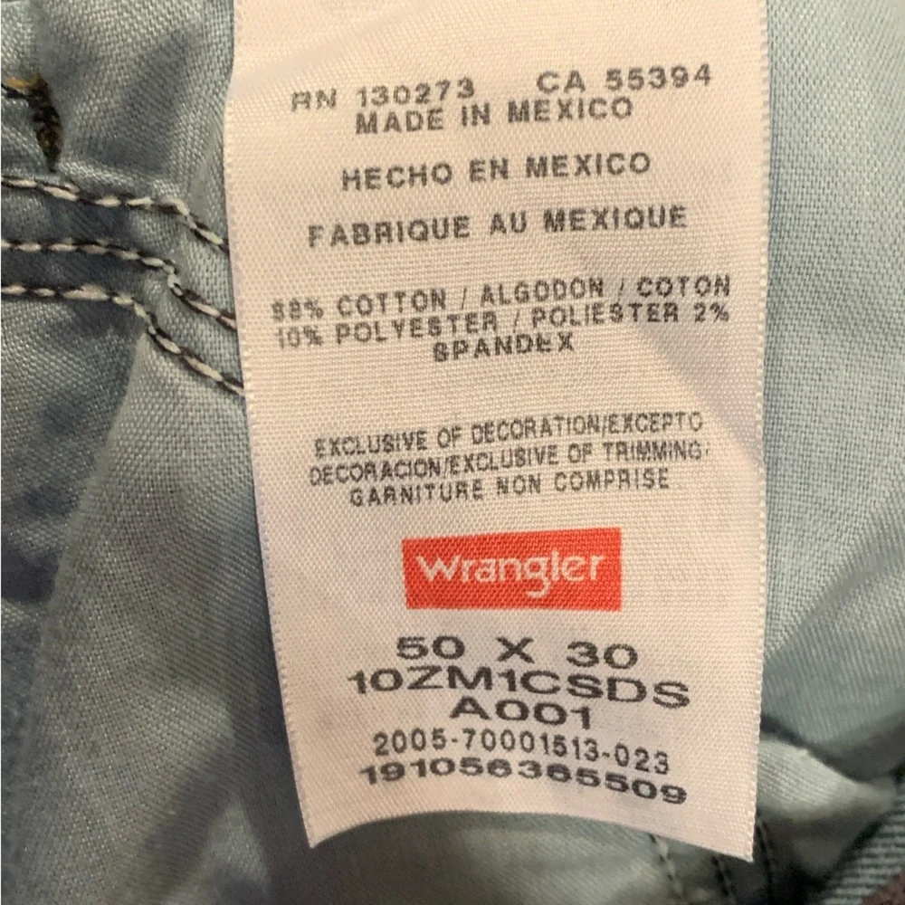 Wrangler Dark Wash Men’s Jeans Size 50x30